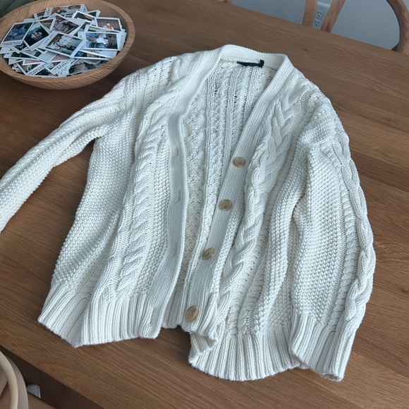Jenni kayne cotton cable cardigan